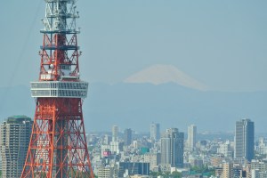 Tokyo Tower and Mount Fuji